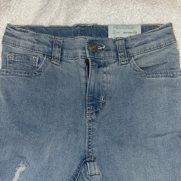 Okie Dokie Light Toddler Girls Adjustable Waistband Leg Skinny Fit Jean Size 5T - Picture 8 of 14